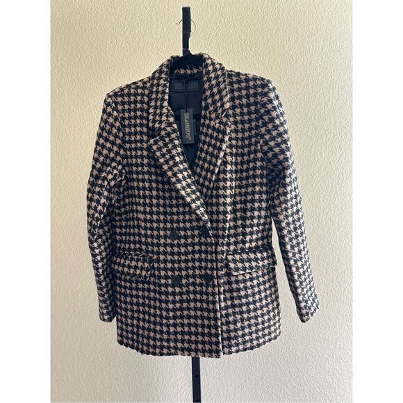 Blank NYC Book Club Blazer in Houndstooth Size S - Picture 5 of 8